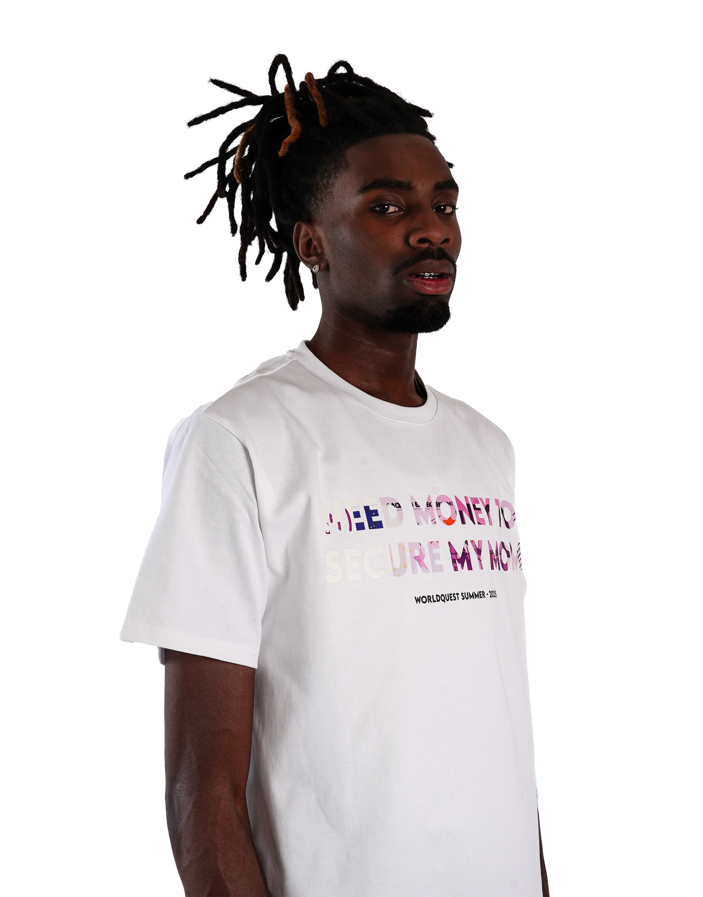 T-shirt need money blanc