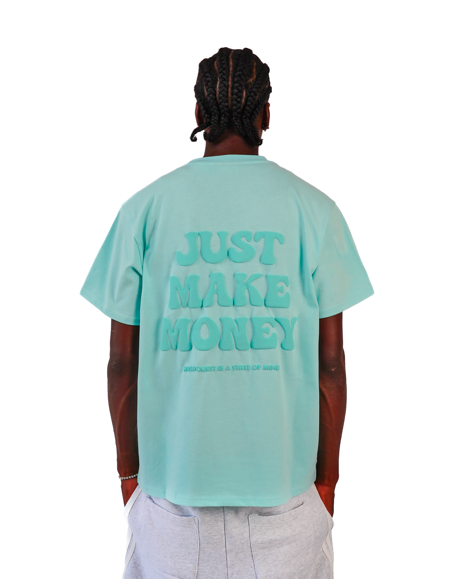 T-shirt bleu pastel