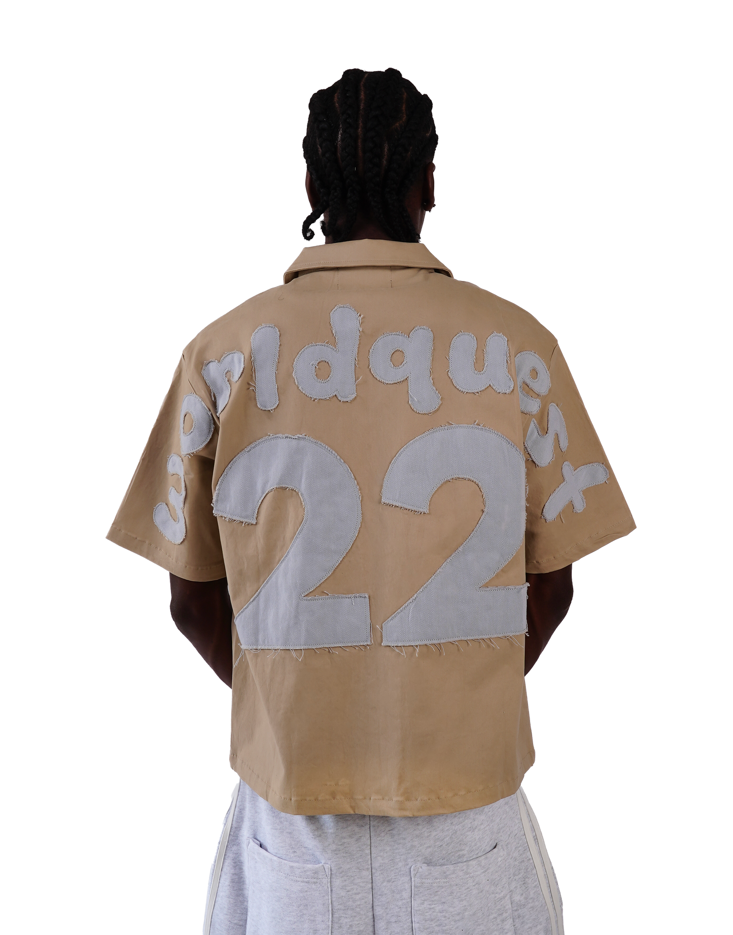 Zip à col beige