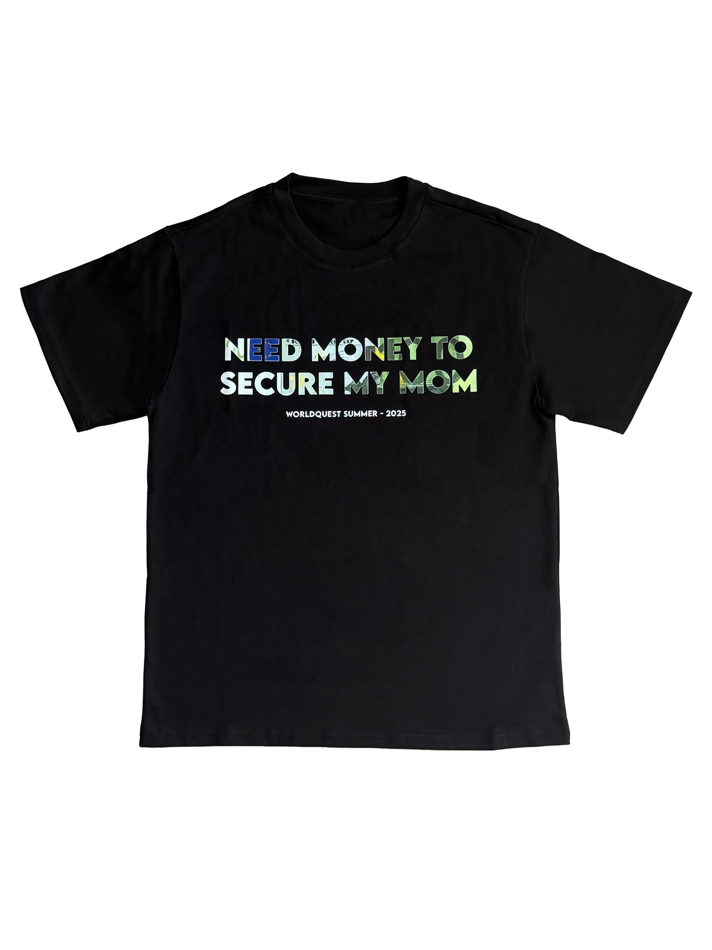 T-shirt need money noir