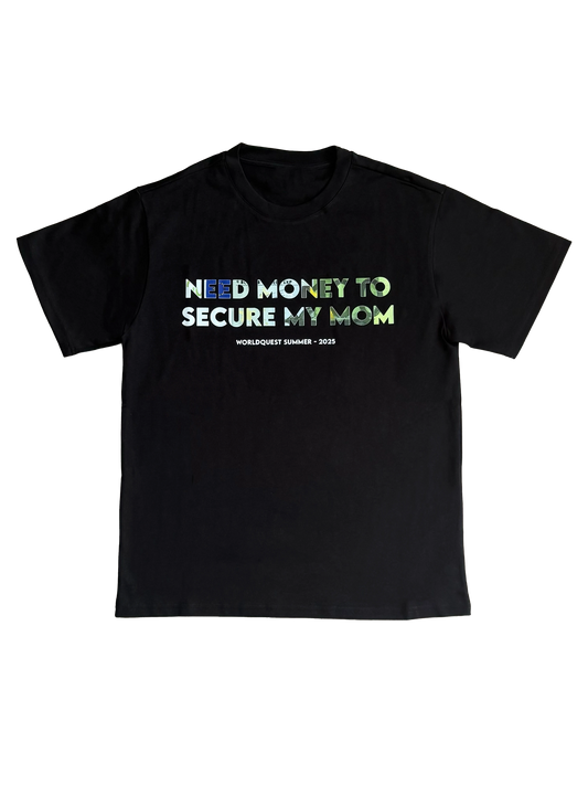 T-shirt need money noir