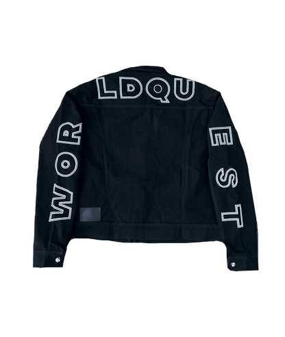 Black denim jacket